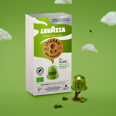 LAVAZZA ¡Tierra! Bio Organica Capsule din Aluminiu Compatibile Nespresso 10buc [1]