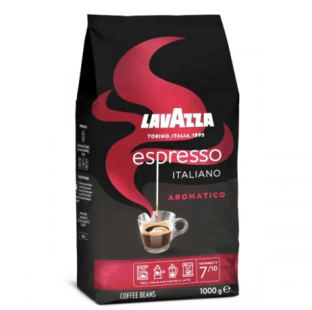 Cafea Boabe Premium - LAVAZZA Espresso Italiano Aromatico Cafea Boabe 1kg