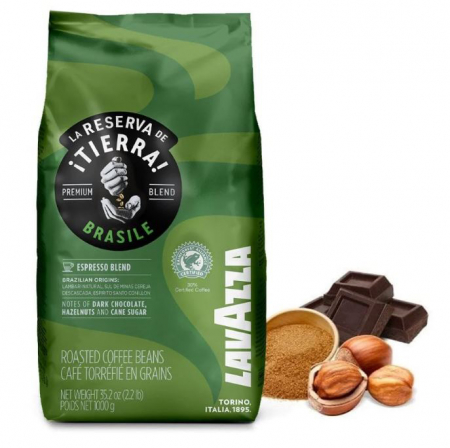 Cafea Boabe Premium - LAVAZZA Tierra Brasile Cafea Boabe 1kg