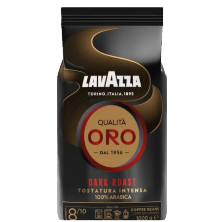 Cafea Boabe Premium - LAVAZZA Qualita Oro Dark 100% Arabica Cafea Boabe 1kg