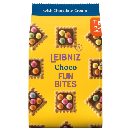 Fursecuri, Biscuiti si Turta Dulce - LEIBNIZ Biscuiti Fun Bites Choco 100g