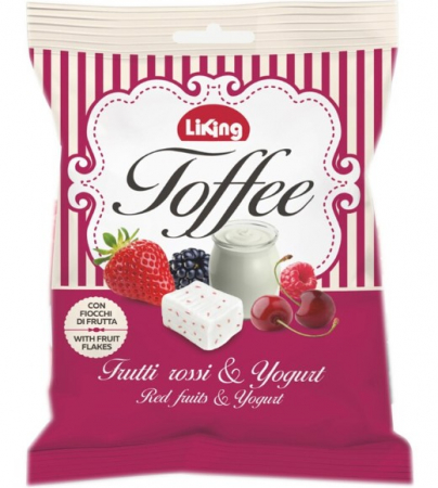 Dropsuri/Jeleuri - LIKING Caramele cu Iaurt si Fructe Rosii 150g