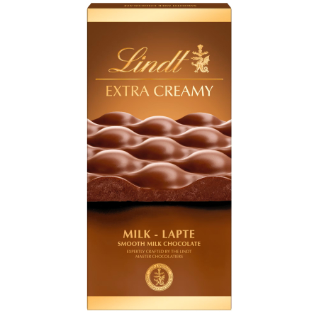Dulciuri - LINDT Extra Creamy Ciocolata cu Lapte 80g
