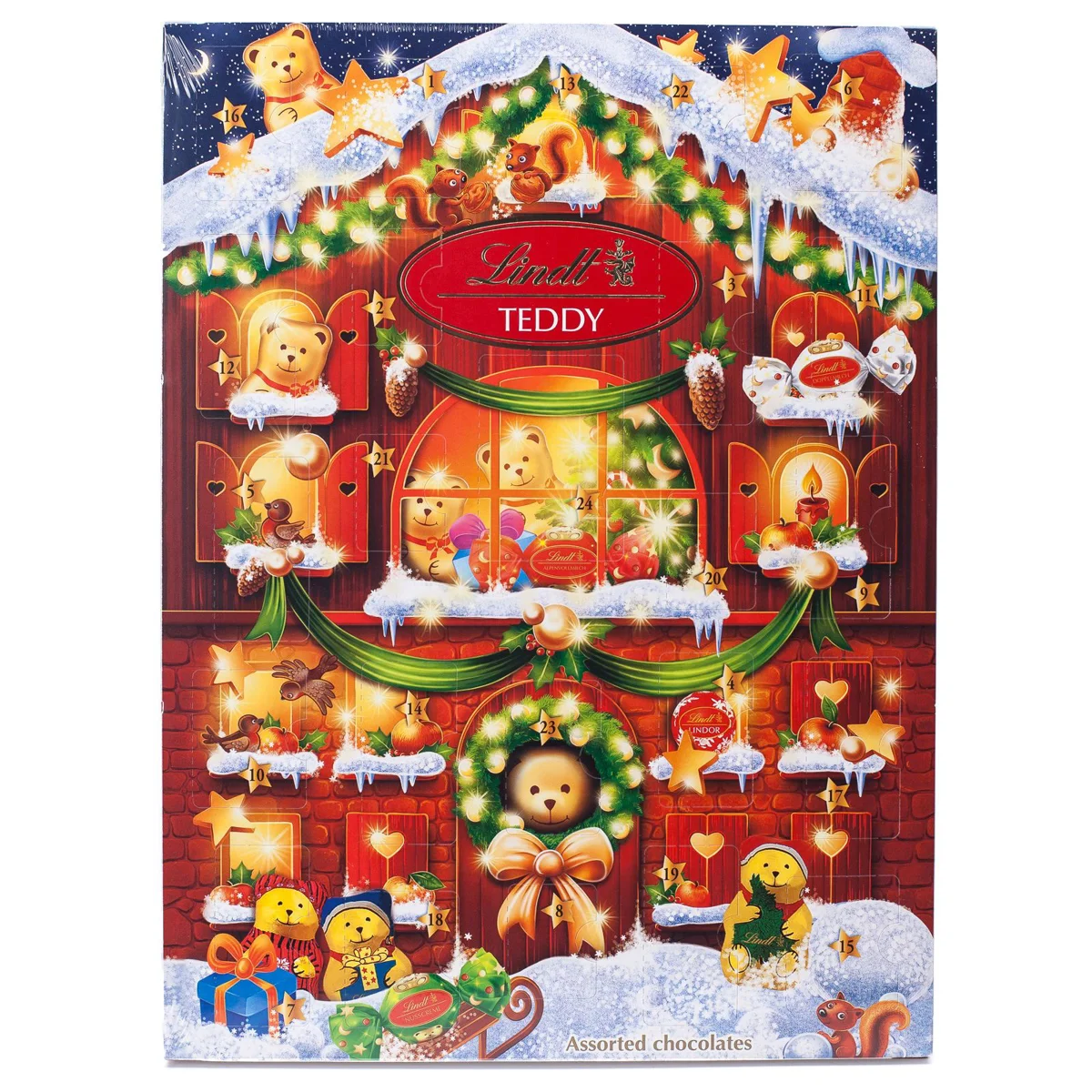 LINDT Teddy Calendar Advent cu Ursuleti de Ciocolata 170g [0]