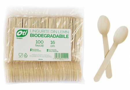 Linguri de Unica Folosinta din Lemn Eco Friendly Biodegrabile 15.7cm 100buc [2]