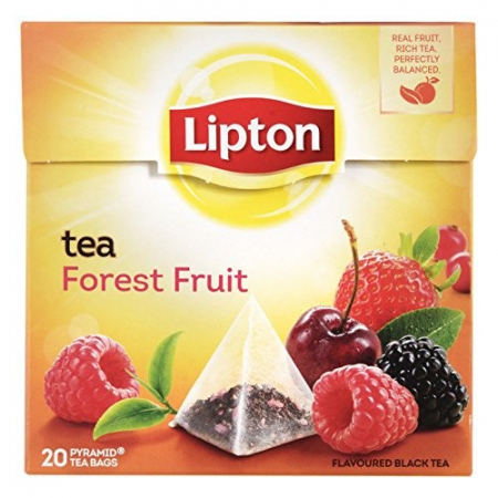 LIPTON Forest Fruit Ceai Negru cu Fructe de Padure Piramide 20x2.1g [1]