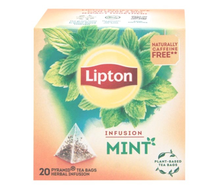LIPTON Infusion Mint Ceai Infuzie de Menta Piramide 20 plicuri [1]