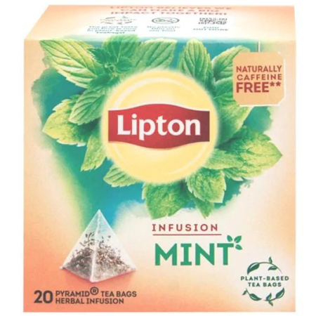 LIPTON Infusion Mint Ceai Infuzie de Menta Piramide 20 plicuri [0]