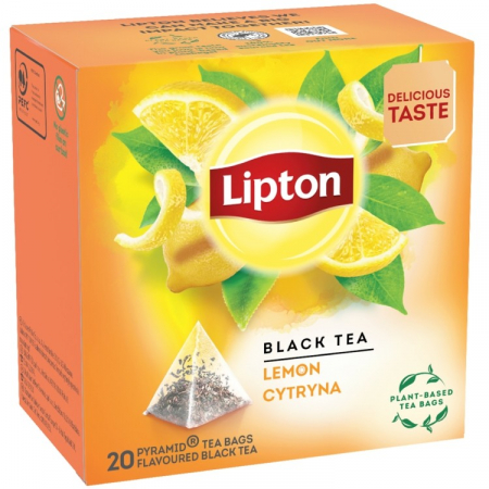 LIPTON Forest Fruit Ceai Negru cu Fructe de Padure Piramide 20x2.1g [3]