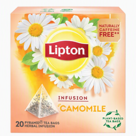 Ceai in Plic - LIPTON Piramide Infuzie Chamomile Ceai de Musetel 20 plicuri