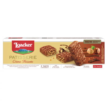 Dulciuri - LOACKER Patisserie Creme Noisette Napolitane cu Ciocolata 100g