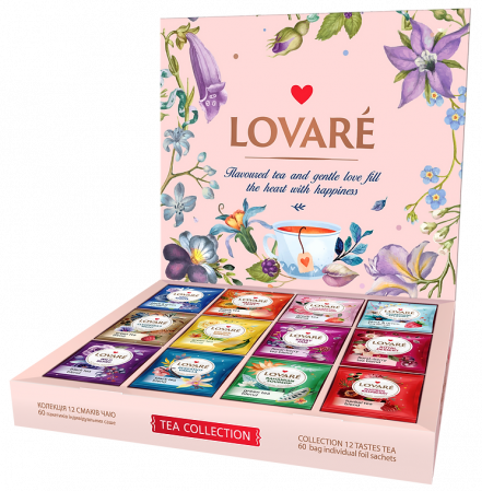 LOVARE Ceai Asortat Flower Tea 12 sortimente x 5buc 60 plicuri [1]