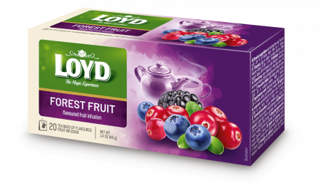 Ceai in Plic - LOYD Cei Infuzie De Fructe Aromatizat, cu Gust de Fructe de Padure 20 Plicuri