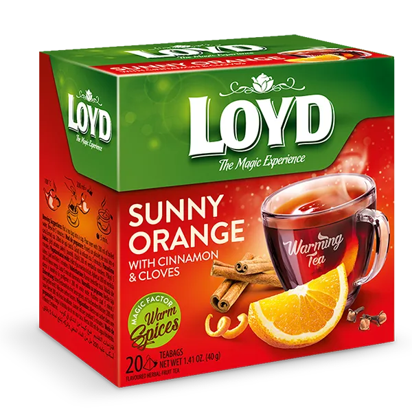 Ceai in Plic - LOYD Warm Spice Ceai Infuzie de Portocale cu Scortisoara si Cuisoare Piramide 20x2g