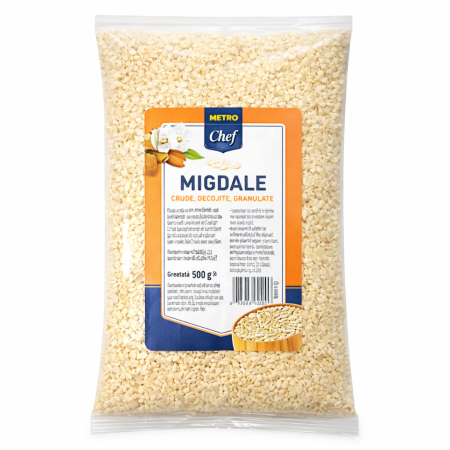 Nuci, Alune si Fructe Deshidratate - M CHEF Migdale Crude Decojite Granulate 500g