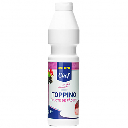 Siropuri și Topping - M. CHEF Topping pt. Cafea cu Aroma de Fructe de Padure 1Kg