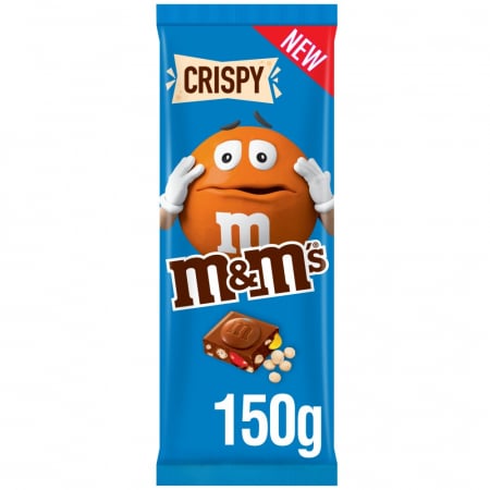 Ciocolata & Praline - M&M Crispy Ciocolata cu Lapte si Mini Boamboane M&M 150g