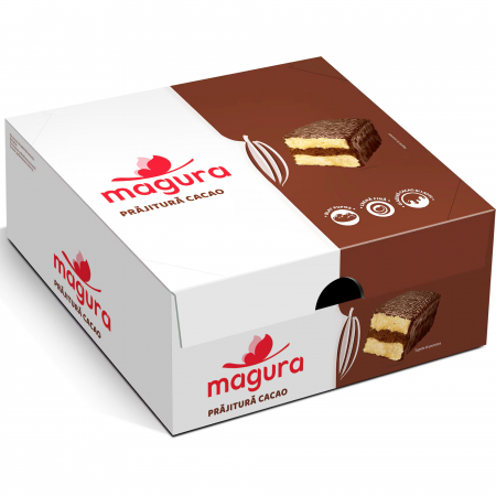 Prajituri Ambalate - MAGURA Prajitura cu Crema de Cacao 24x35g