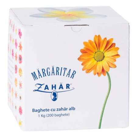 Zahăr, Miere & Îndulcitori - Zahar Alb Stick MARGARITAR 200x5g