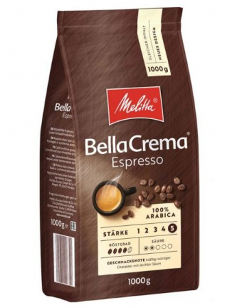 Cafea Boabe Premium - MELITTA Bella Crema Espresso Cafea Boabe 1kg