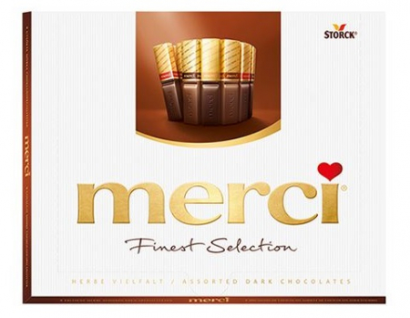 Dulciuri - MERCI Mini Tablete de Ciocolata Asortata Cutie Dark 250g