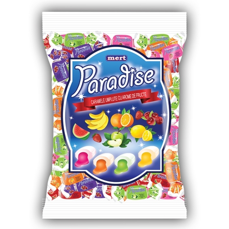 Dropsuri/Jeleuri - MERT Caramele cu Aroma de Fructe Paradise 800g