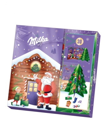 Praline si Bomboane pentru Craciun - MILKA Calendar Advent cu Ciocolata 163g