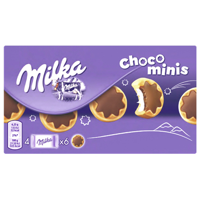 Biscuiti & Fursecuri - MILKA Choco Minis Biscuiti cu Crema de Ciocolata 150g