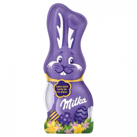 Figurine de ciocolata - Iepuras de Ciocolata cu Lapte din Alpi MILKA 45g