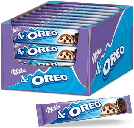 Dulciuri - MILKA Oreo Baton de Ciocolata 37g