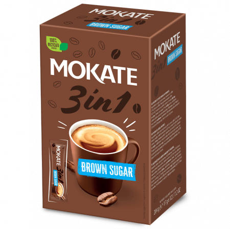 Specialități - MOKATE 3in1 Brown Sugar Cafea Instant Plic 24x17g