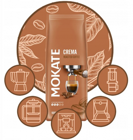 MOKATE Crema Cafea Boabe 1kg [3]