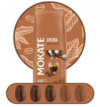 MOKATE Crema Cafea Boabe 1kg [1]