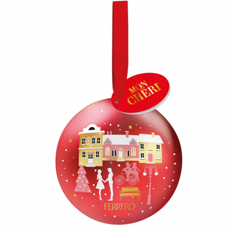 Dulciuri si Cadouri pentru Craciun - MON CHERRY Glob cu Praline 42g