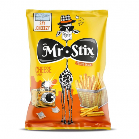 Rontanele Sarate - MR STIX Snacks din Cartofi cu Gust de Branza 16x50g