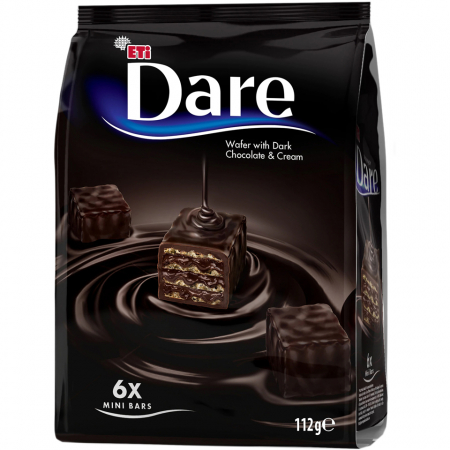 Napolitane - Napolitane cu Ciocolata Amaruie Dark Chocolate DARE 112g