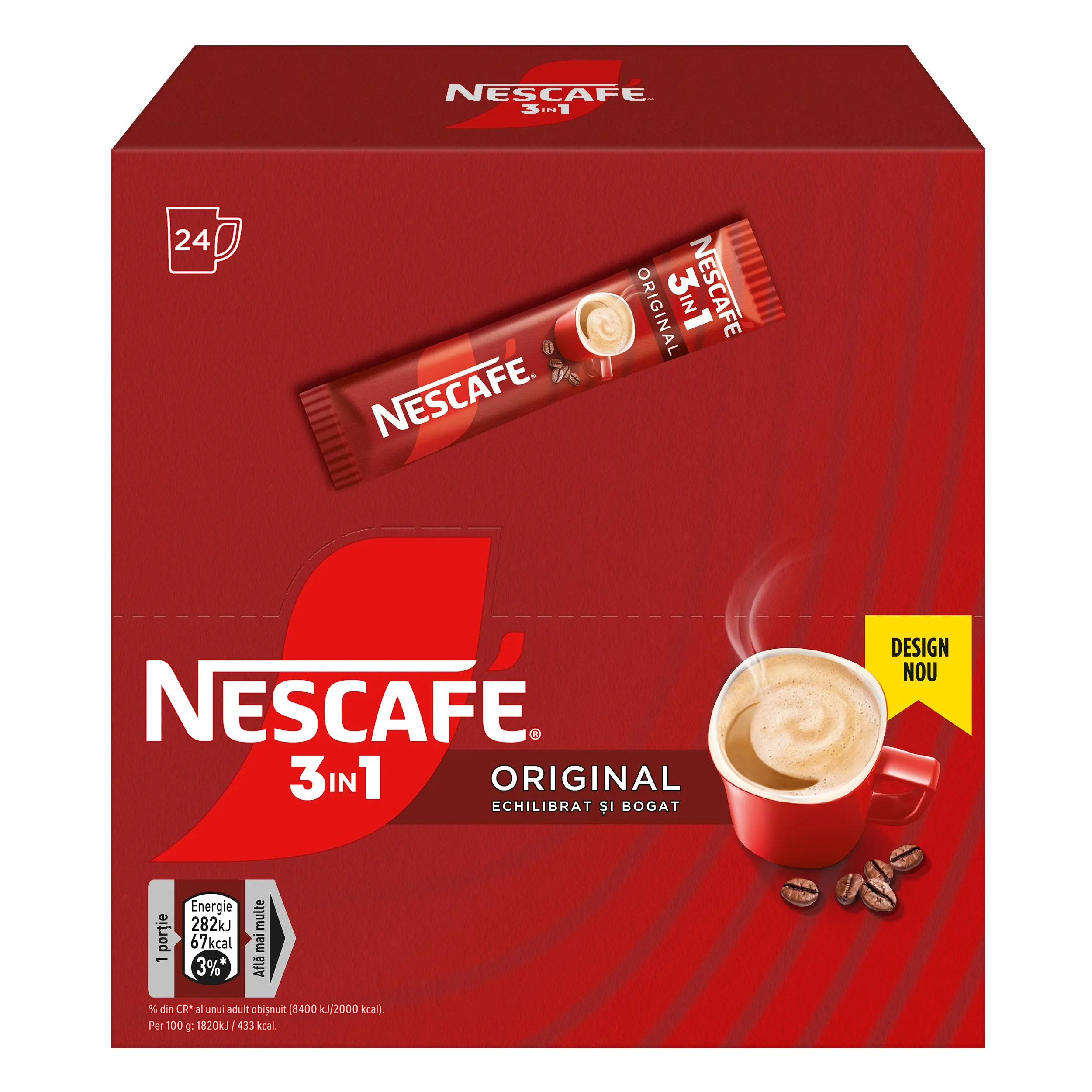 Mix-uri - NESCAFE 3in1 Original Cafea Instant Plic 24x15g