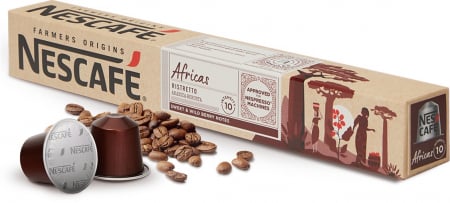 Promotii - NESCAFE Africas Ristretto Capsule Nespresso 10buc