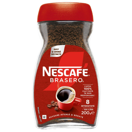 Specialități - NESCAFE Brasero Cafea Solubila Instant bo. 200g