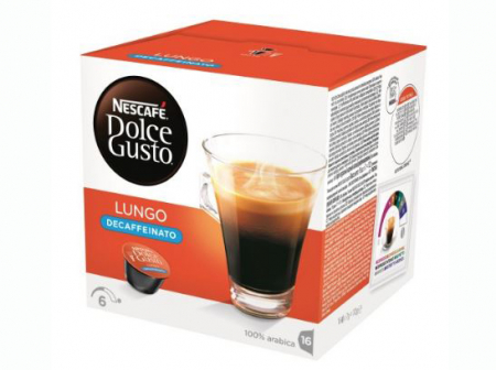 Capsule cu Cafea - NESCAFE Capsule Dolce Gusto LUNGO Decofeinizat 16buc