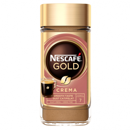 Cafea Instant - NESCAFE Gold Crema Cafea Instant, Solubila borcan 95g