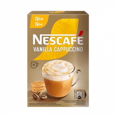 Specialități - NESCAFE Vanilla Cappuccino cu Gust de Vanile 8x18.5g