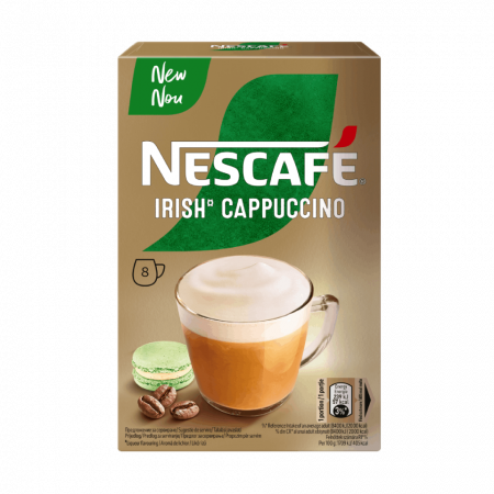 Ciocolată Caldă / Cappuccino - NESCAFE Irish Cappuccino cu Aroma de Lichior 8x14g