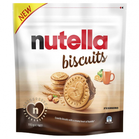 Biscuiti & Fursecuri - NUTELLA Biscuiti cu Crema de Alune si Ciocolata T14 193g