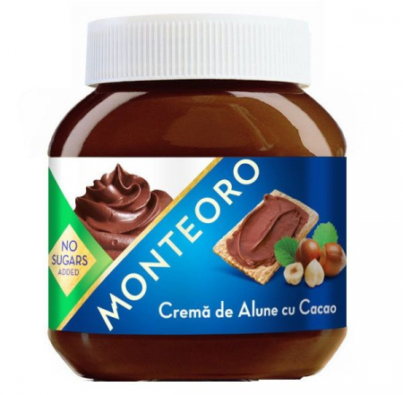 Dulciuri - MONTEORO Crema de Alune cu Cacao Dietetica 350g