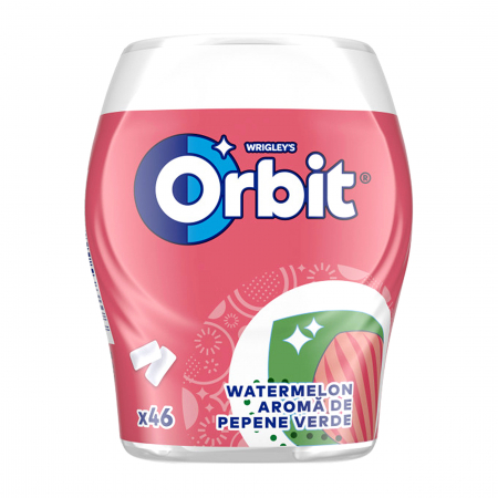 Guma de Mestecat - ORBIT Guma de Mestecat cu Gust de Pepene Rosu 46 de Pastile 64g