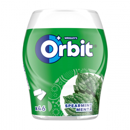 Guma de Mestecat - ORBIT Guma de Mestecat cu Gust de Menta 46 de Pastile 64g