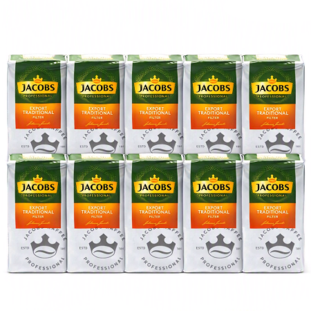 Pachete Bundle - Pachet 10 x JACOBS Export Traditional Filter Cafea Macinata 500g