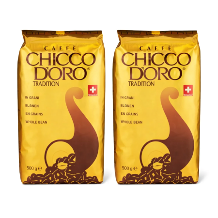 Cafea Boabe Premium - Pachet 2 x CAFFE CHICCO D'ORO Tradition Cafea Boabe 500g - 1Kg