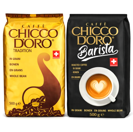 Pachete Bundle - Pachet 2 x CAFFE CHICCO D'ORO Tradition Cafea Boabe 500g - 1Kg